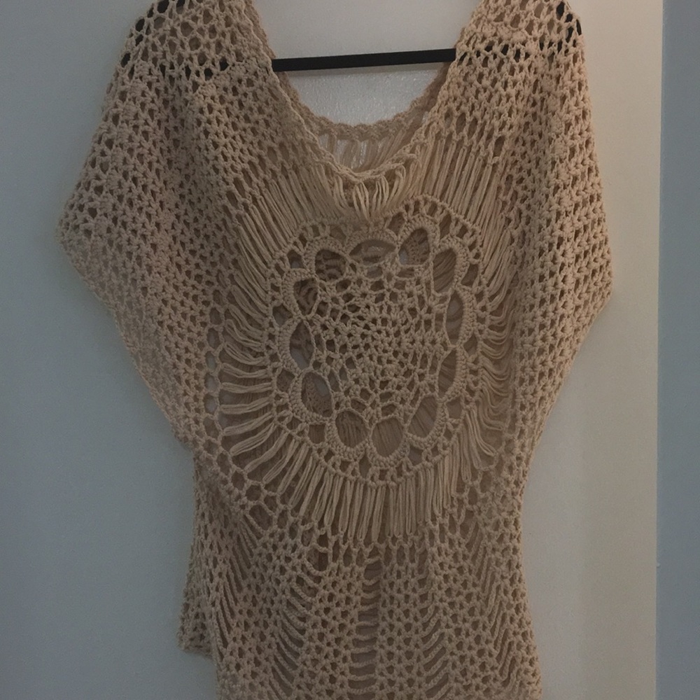 Knitted festival top nude